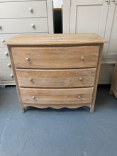 Load image into Gallery viewer, Limewash Oak 3 Drawer Chest. - furniture delivered 
