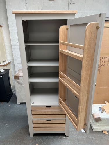 Chester Dove Grey Narrow Larder Quality Furniture Clearance Ltd