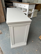 Load image into Gallery viewer, Chantilly Pebble Grey Single Pedestal Dressing Table / Desk furniture delivered 
