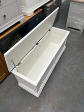 Load image into Gallery viewer, Chantilly Warm White Wide Blanket Box furniture delivered 
