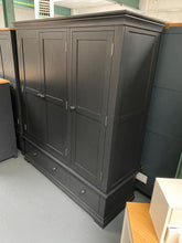 Load image into Gallery viewer, Chantilly Dusky Black Triple Wardrobe Quality Furniture Clearance Ltd
