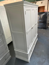 Load image into Gallery viewer, Chantilly Warm white Triple Wardrobe furniture delivered
